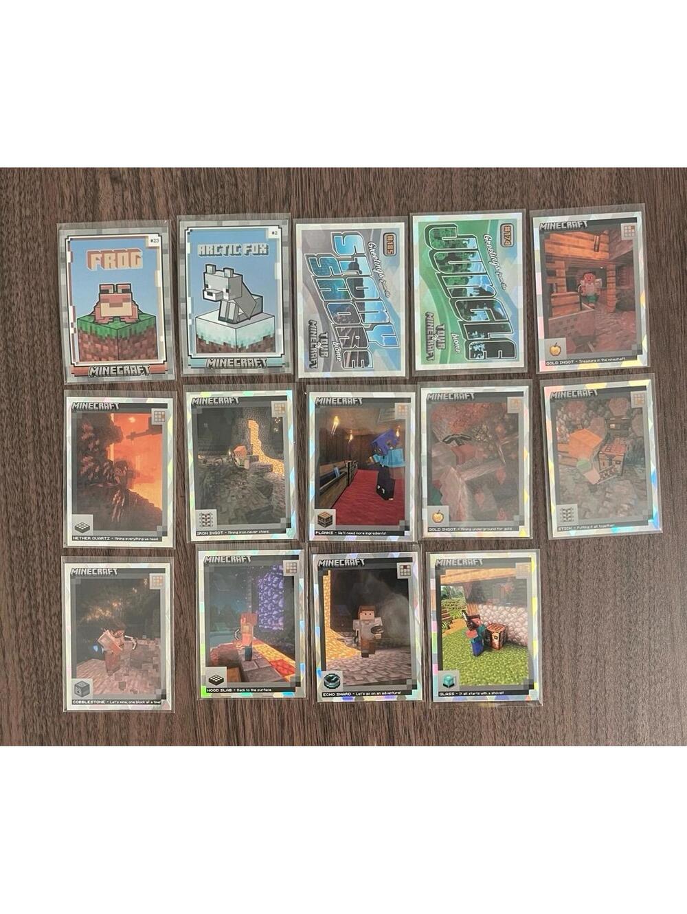 MISC Minecraft Holo / Refractor / Prizm card lot of 14